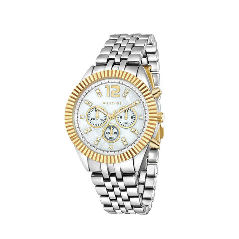 Mestige The Sage in Dual Gold with Swarovski Crystals | Gold Watches for Women