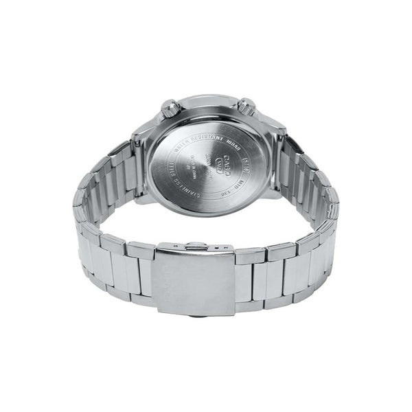 Casio Men's Analog Watch MTD-130D-1A3VDF Silver Stainless Steel Strap Compass Watch