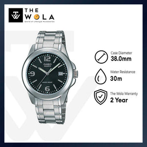 Casio MTP-1215A-1A Men Analog Watch with Silver Stainless Steel Band