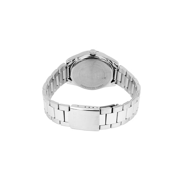 Casio Men Analog Watch MTP-1302DD-5AV Silver Stainless Steel Strap