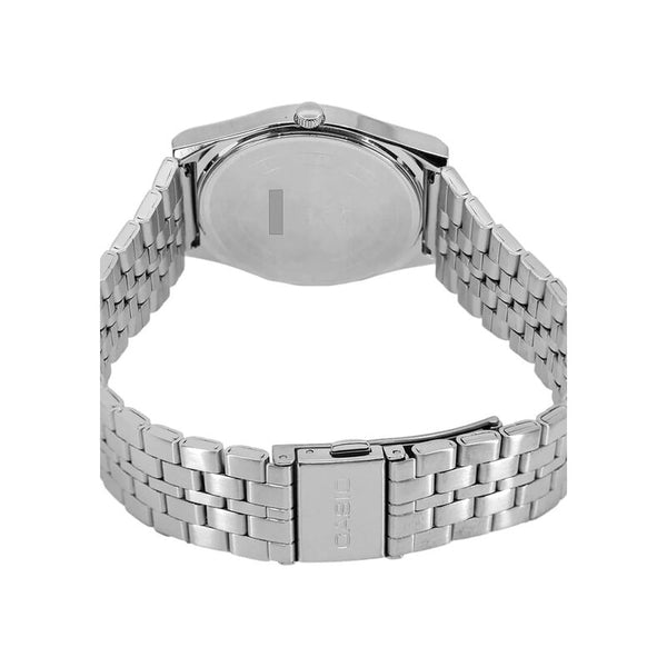 Casio Men Analog Watch MTP-B145D-9AV Silver Stainless Steel Strap