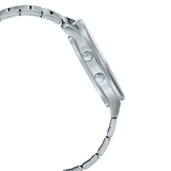 Casio Men's Analog-Digital Watch MTP-B200D-7E Silver Stainless Steel Band Watch for Men