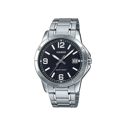 Casio Men's Analog Watch with Date Function and Stainless Steel Band MTP-V004D-1B2