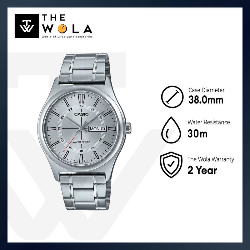 Casio MTP-V006D-7C Men's Stainless Steel Analog Watch