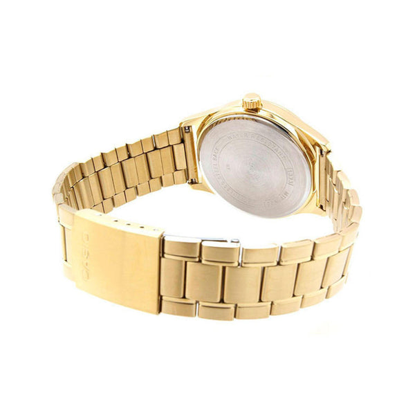 Casio Men's Analog Gold Stainless Steel Band Watch - MTP-V006G-1C