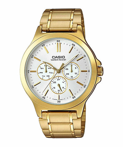 Casio MTP-V300G-7A Men's Analog Watch with Gold Stainless Steel Band