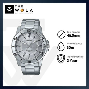 Casio MTP-VD01D-7CV Men's Stainless Steel Analog Watch