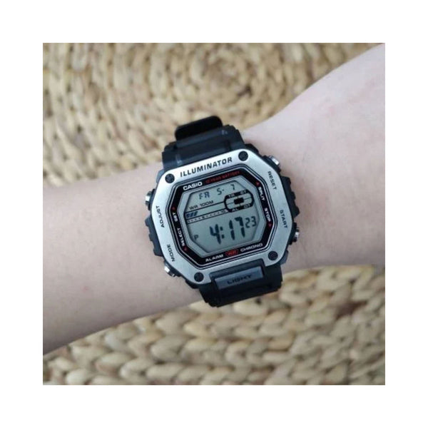 Casio MWD-110H-1AV Men's Digital Watch with Black Resin Band and 10-Year Battery Life