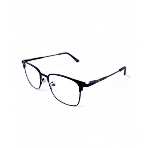 2.5 NVG OPH Men's Square Frame Black Metal Optical Frame with Demo Lens OPH1120202