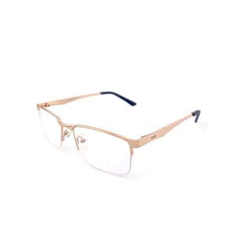 2.5 NVG OPH Men's Rectangle Frame Gold Metal Optical Frame with Demo Lens OPHSC1540909
