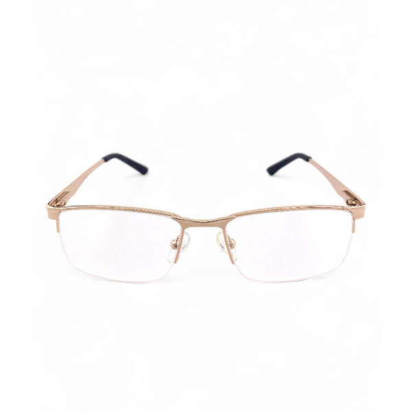 2.5 NVG OPH Men's Rectangle Frame Gold Metal Optical Frame with Demo Lens OPHSC1540909