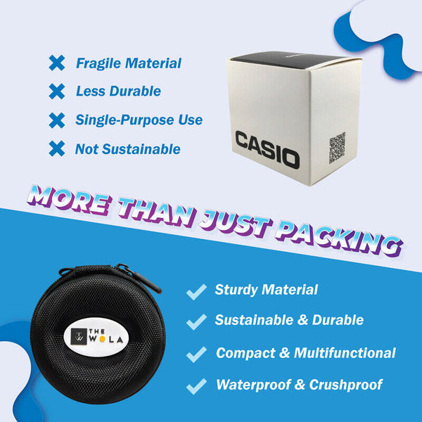 Casio Digital Alarm Clock With Light PQ-10D-2RDF for Desk Top / Table / Bedside