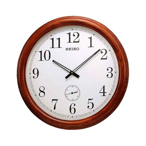 Seiko QXA155B Brown Color Analog Wall Clock