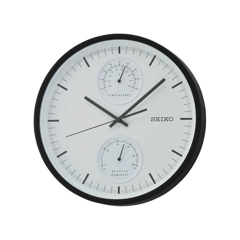 Seiko QXA525K Black Color Analog Wall Clock