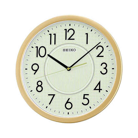 Seiko QXA629G Gold Color Analog Wall Clock