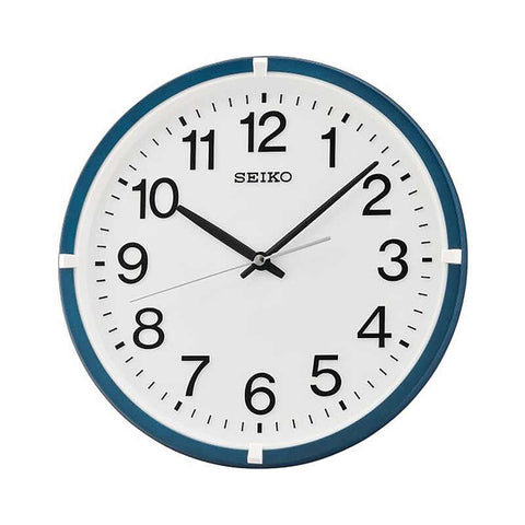 Seiko QXA652L Blue Color Analog Wall Clock