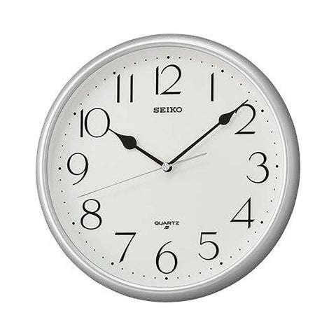 Seiko QXA747S Silver Color Analog Wall Clock