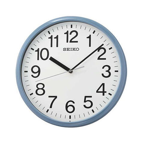Seiko QXA756L Blue Color Analog Wall Clock
