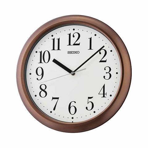 Seiko QXA787B Brown Color Analog Wall Clock