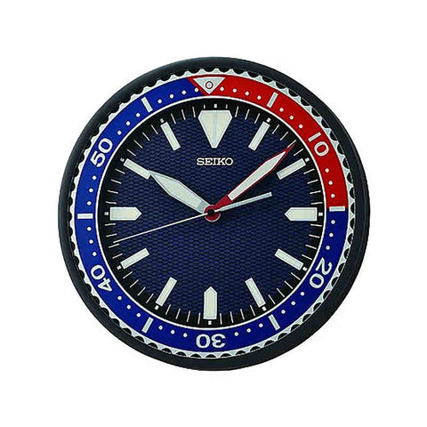 Seiko QXA791J Blue Color Analog Wall Clock