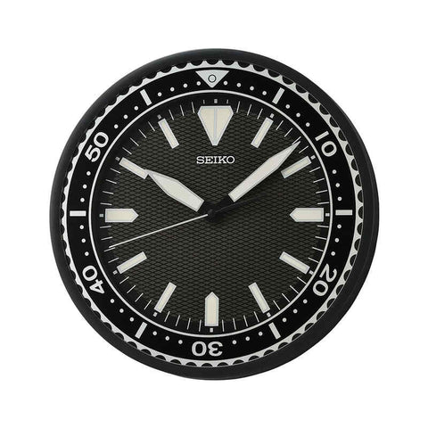 Seiko QXA791K Black Color Analog Wall Clock