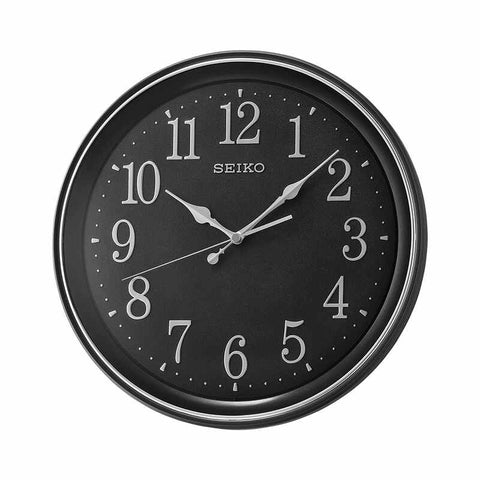 Seiko QXA798K Black Color Analog Wall Clock