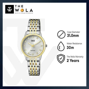 Q&Q Watch by Citizen QZ81J401Y Women Analog Watch with Silver Stainless Steel Strap