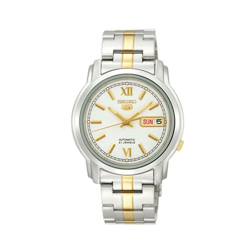 Seiko Men’s Analog Automatic SNKK83K1 Silver Stainless Steel Strap Watch