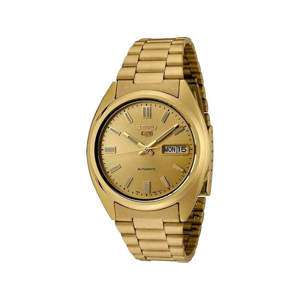 Seiko Men's Automatic Watch SNXS80K1 Gold Stainless Steel Strap