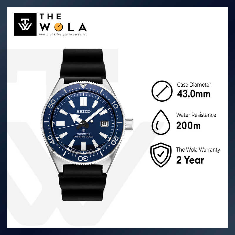 Seiko Prospex Sea Series Automatic Diver's Watch SPB053J1 with Black Silicone Strap | Men's 200M Automatic Dive Watch