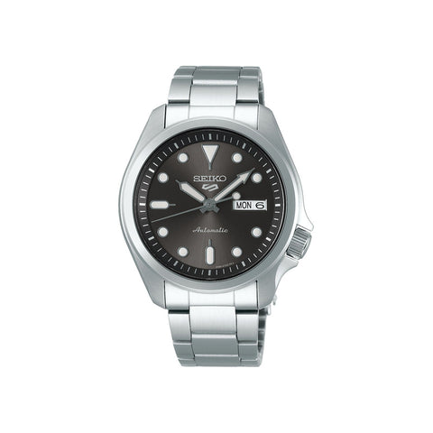 Seiko 5 Sports SRPE51K1 Superman Automatic Men's Watch | Grey Dial with Silver Stainless Steel Bracelet