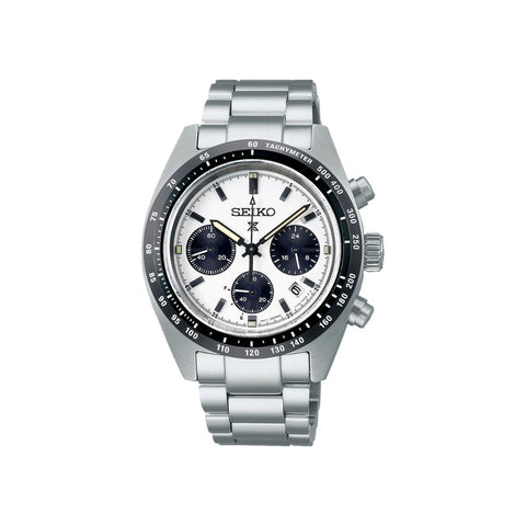 Seiko Prospex SSC813P Solar Chronograph Speedtimer Men's Watch | Silver Stainless Steel Band