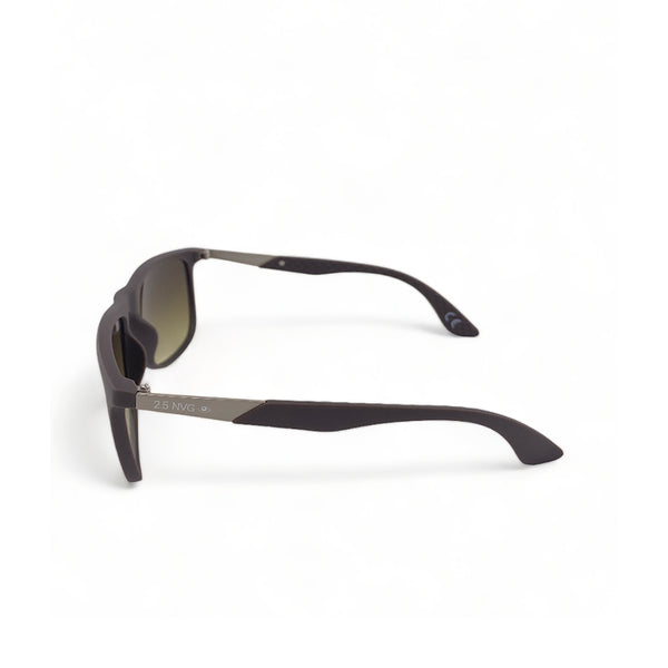 2.5 NVG Men's Rectangle Frame Black Plastic UV Protection Sunglasses SUN1030101
