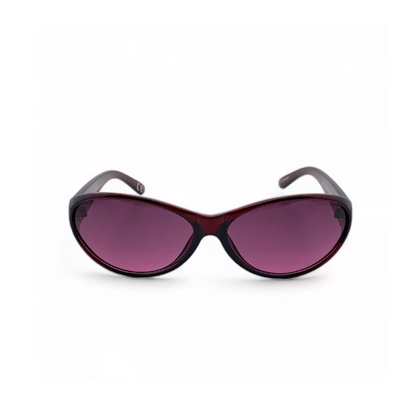 2.5 NVG Women's Oval Frame Red Plastic UV Protection Sunglasses SUN20507
