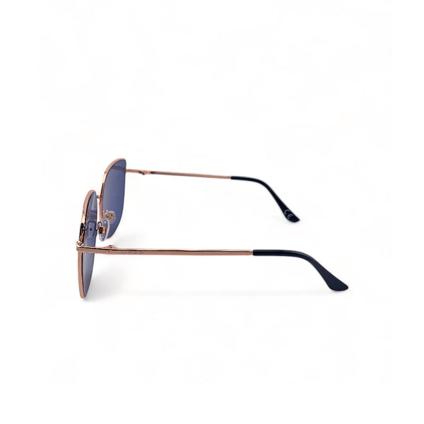 2.5 NVG Women's Square Frame Rose Gold Metal UV Protection Sunglasses SUN2140909