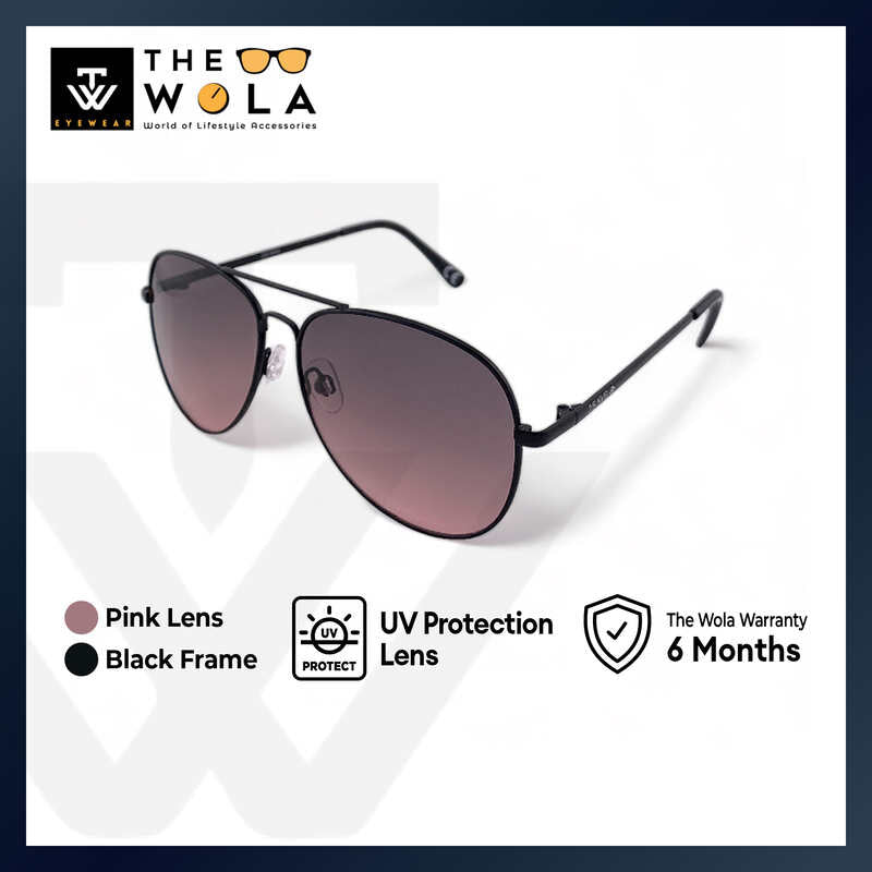2.5 NVG Men's Aviator Frame Black Metal UV Protection Sunglasses SUNSC0110201