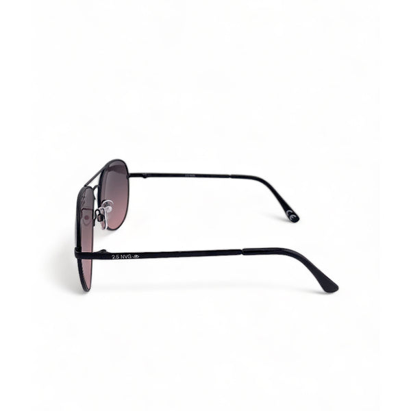 2.5 NVG Men's Aviator Frame Black Metal UV Protection Sunglasses SUNSC0110201
