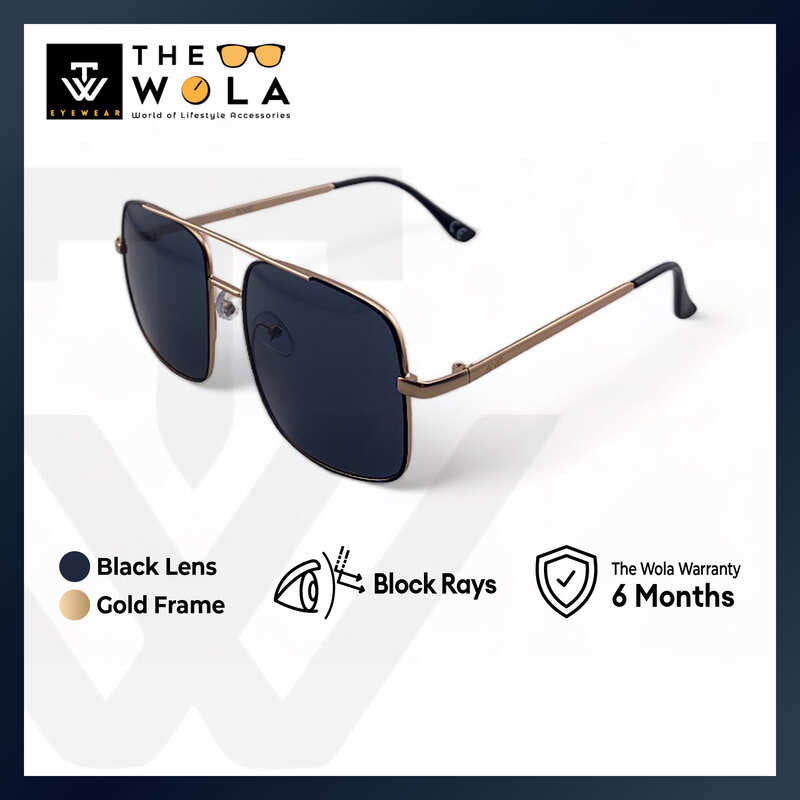 2.5 NVG Women's Aviator Frame Black Metal UV Protection Sunglasses SUNSC2510902