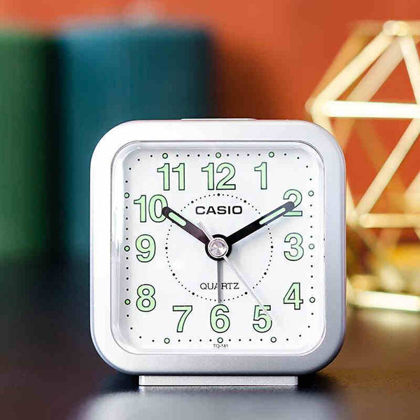Casio Analog Alarm Clock TQ-141-8DF for Desk Top / Table / Bedside