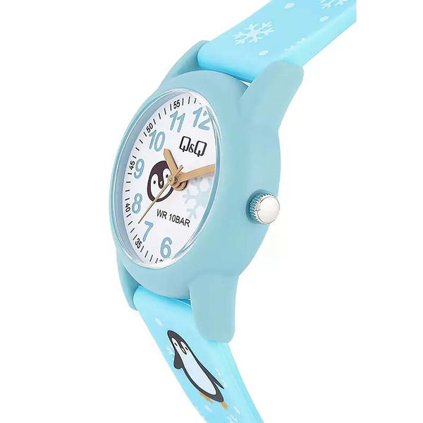 Q&Q Watch By Citizen V22A-006VY Kids Analog Watch with Blue Resin Strap