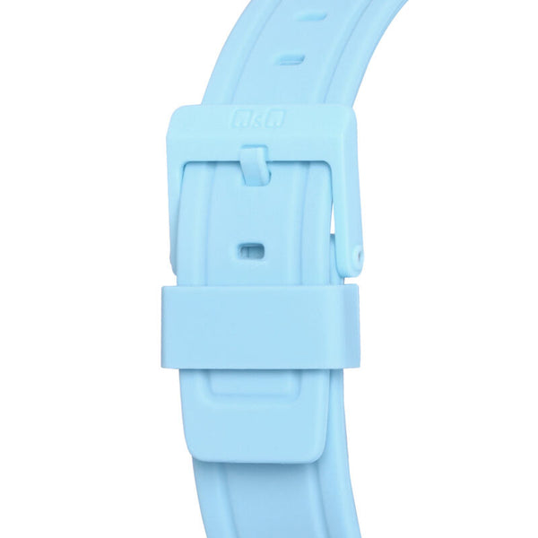 Q&Q Watch by Citizen VP34J075Y Unisex Analog Watch with Blue Rubber Strap