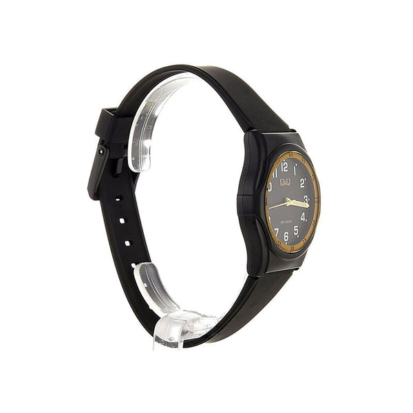 Q&Q Watch By Citizen VQ04J012Y Unisex Analog Watch with Black Rubber Strap