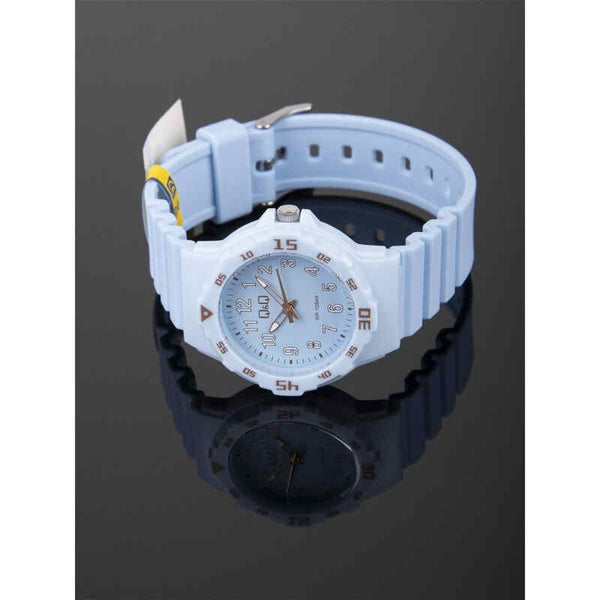 Q&Q Watch by Citizen VR19J015Y Kids Analog Watch with Blue Rubber Strap