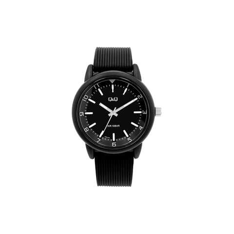 Q&Q Watch by Citizen VR52J012Y Men Analog Watch Black Resin Strap