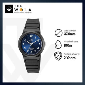 Q&Q Watch by Citizen VR90J006Y Unisex Analog Watch with Black Rubber Strap