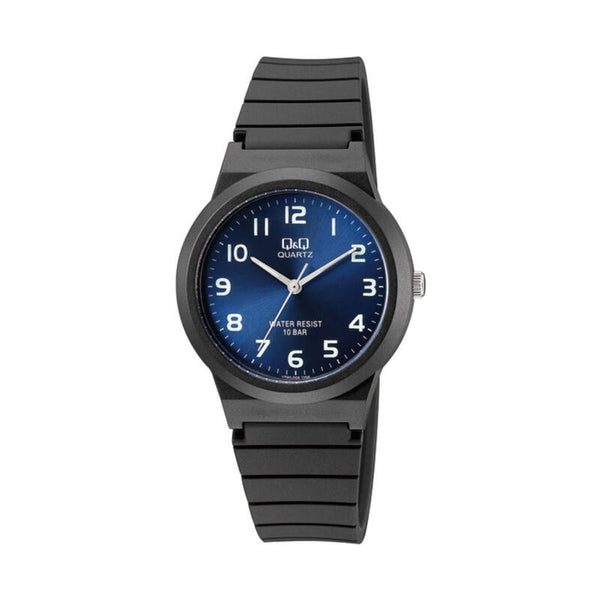 Q&Q Watch by Citizen VR90J006Y Unisex Analog Watch with Black Rubber Strap