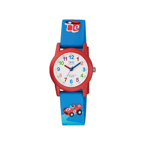 Q&Q VR99J004Y Kids Analog Watch with Blue Resin Band