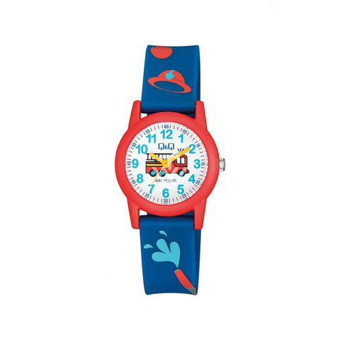 Q&Q VR99J019Y Kids Analog with Blue Resin Band Watch
