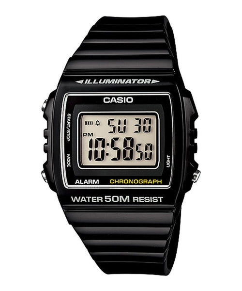 Casio Unisex Digital Watch W-215H-1A Black Resin Strap
