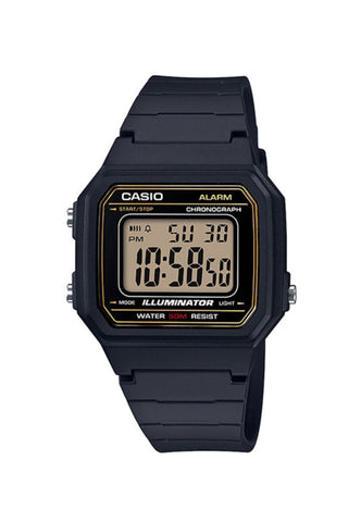 Casio Men Digital Watch W-217H-1AV Black Resin Strap